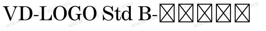 VD-LOGO Std B字体转换